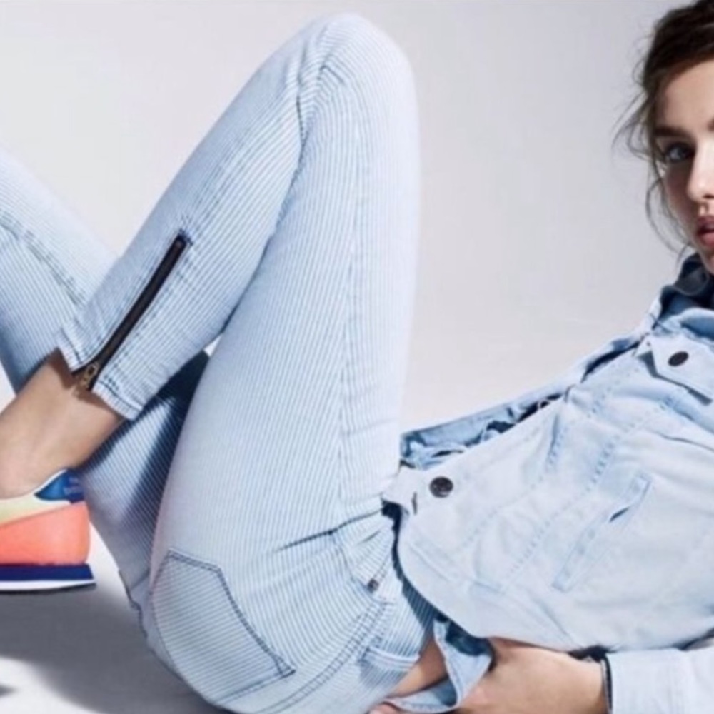 J.Crew Toothpick Railroad Jeans